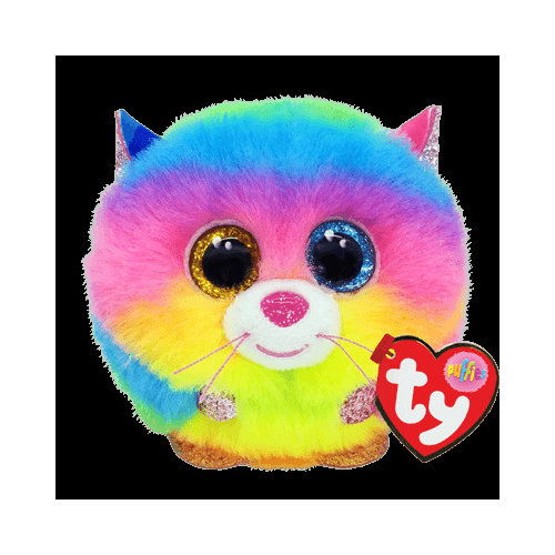 Ty Gizmo Rainbow Cat Puff