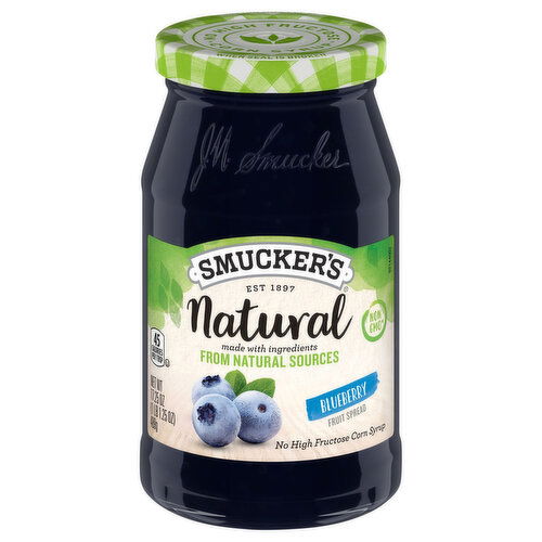 Smucker's Fruit Spread, Blueberry, Natural