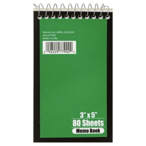 Norcom Memo Book, 80 Sheets