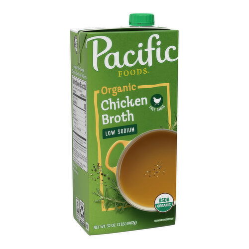 Pacific Foods Low Sodium Organic Free Range Chicken Broth