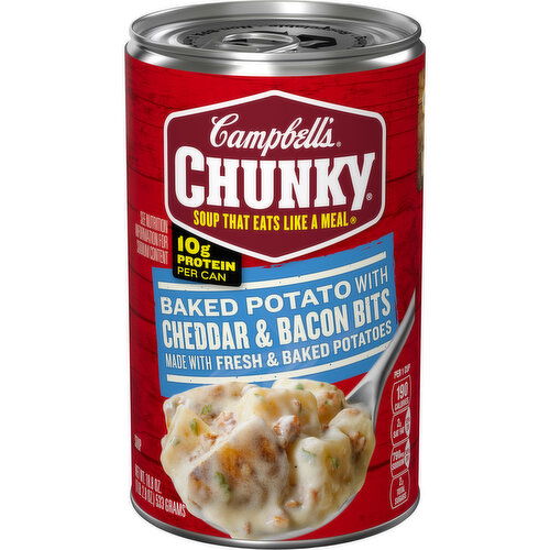 Campbell's® Chunky® Chunky® Soup, Baked Potato with Cheddar and Bacon Bits Soup