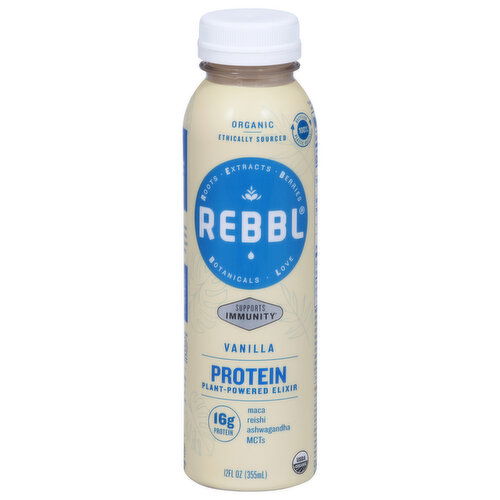 Rebbl Organic Plant-Powered Vanilla Protein