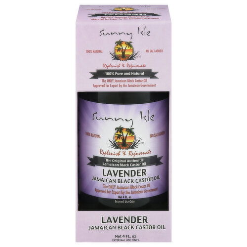 Sunny Isle Castor Oil, Jamaican Black, Lavender