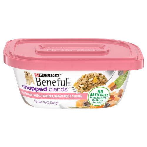 Beneful Chopped Blends Dog Food, with Salmon, Sweet Potatoes, Brown Rice & Spinach