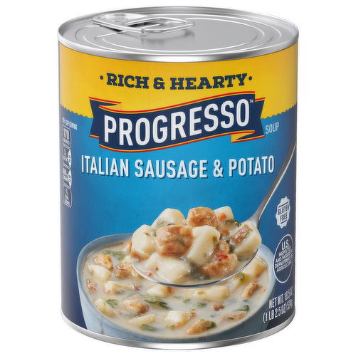 Progresso Soup, Italian Sausage & Potato, Rich & Hearty