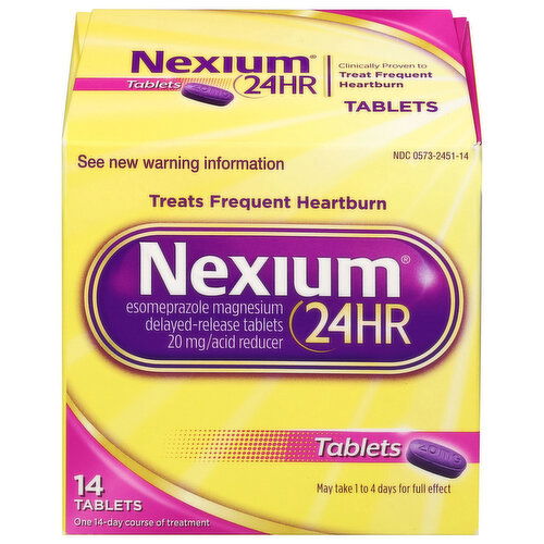 Nexium Acid Reducer, 24Hr, 20 mg, Tablets