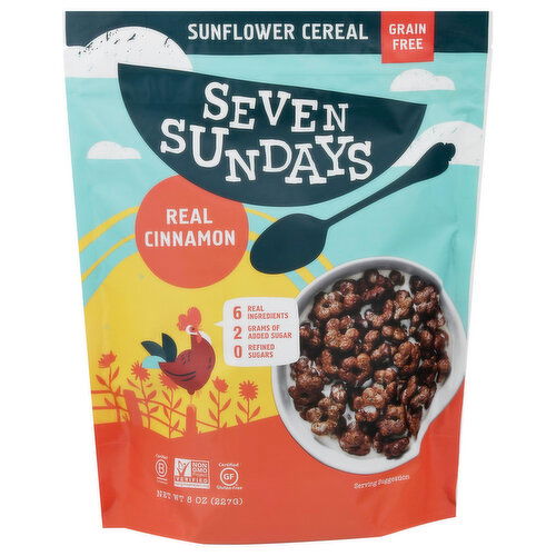 Seven Sundays Cereal, Sunflower, Grain Free, Real Cinnamon