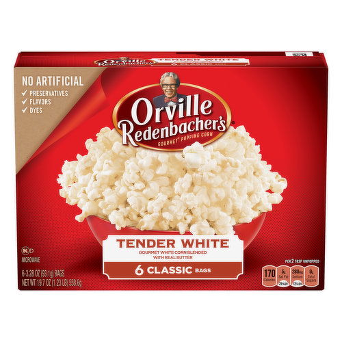 Orville Redenbacher's Tender White Gourmet Microwave Popcorn