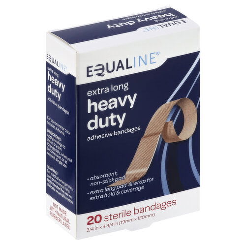 Equaline Adhesive Bandages, Heavy Duty, Extra Long