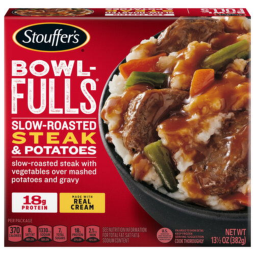 Stouffer's Bowl-Fulls Steak & Potatoes, Slow-Roasted