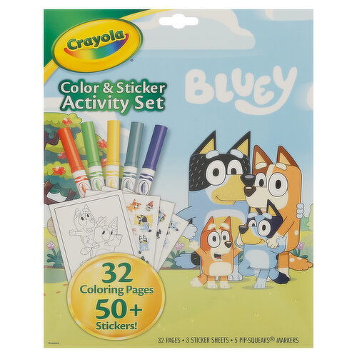 Crayola Activity Set, Color & Sticker, Bluey