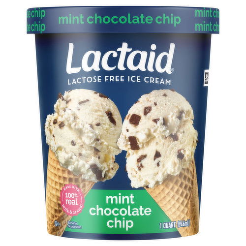 Lactaid Ice Cream, Lactose Free, Mint Chocolate Chip