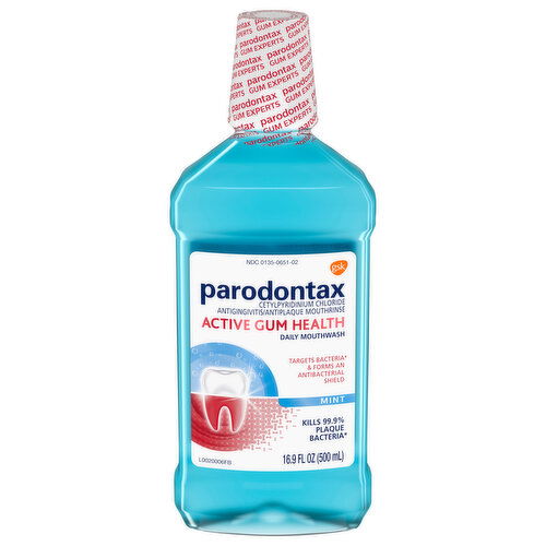 Parodontax Daily Mouthwash, Active Gum Health, Mint