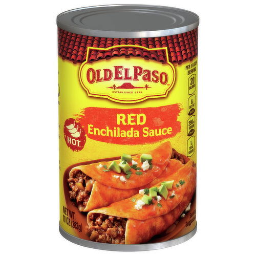 Old El Paso Enchilada Sauce, Red, Hot