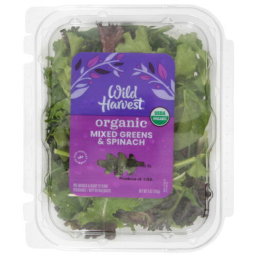 Wild Harvest Mixed Greens & Spinach, Organic