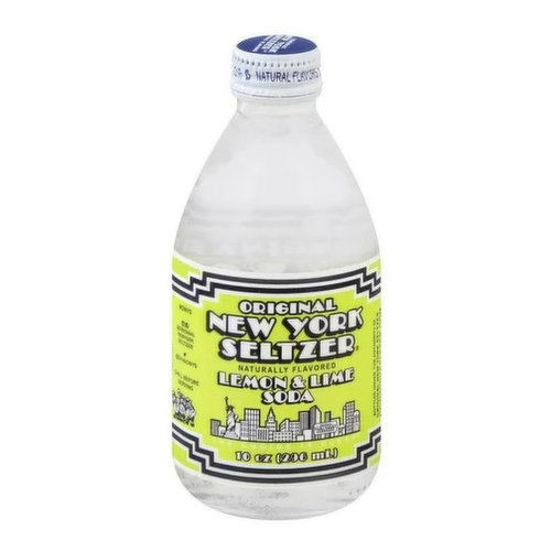 New York Seltzer Lemon and Lime Soda, 4 Pack