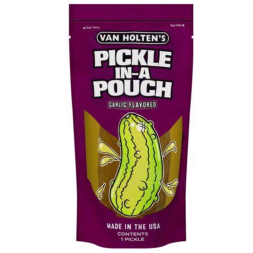 Van Holten's Pickle-in-a-Pouch, Garlic Flavored
