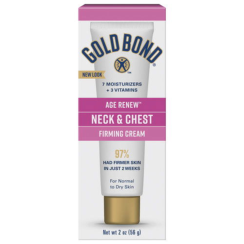 Gold Bond Age Renew Firming Cream, Neck & Chest, Age Renew