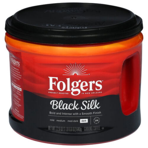 Folgers Dark Black Silk Ground Coffee