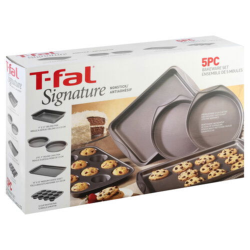 T-fal Signature Bakeware Set, Nonstick, 5 Piece