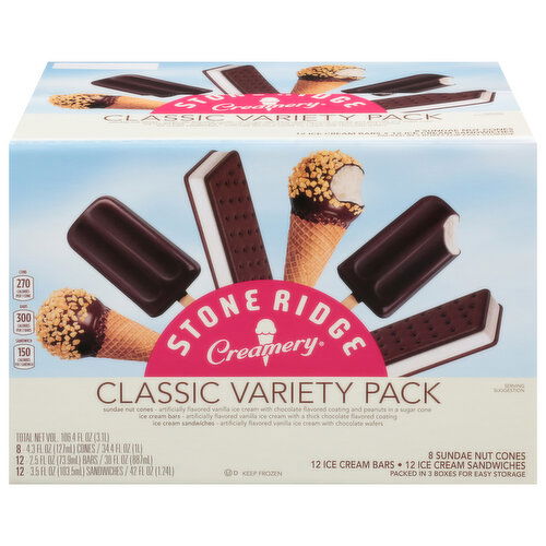 Stone Ridge Creamery Ice Cream, Classic Variety Pack