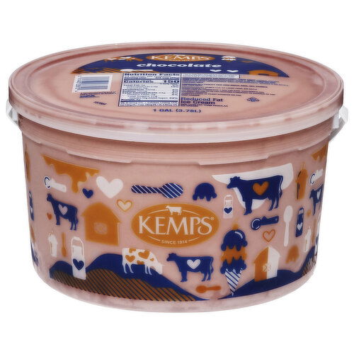 Kemps Ice Cream, Chocolate, Reduced Fat