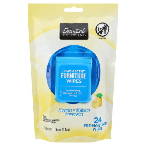 Essential Everyday Wipes, Furniture, Lemon Scent