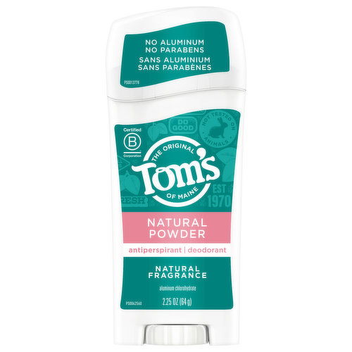 Tom's of Maine Antiperspirant/Deodorant, Natural Powder