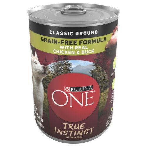 Purina One Classic Ground Grain-Free Formula True Instinct Wet Adult with Real Chicken & Duck Dog Food