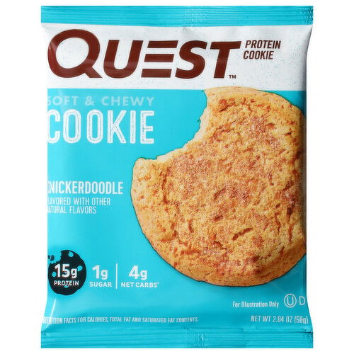 Quest Protein Cookie, Snickerdoodle, Soft & Chewy