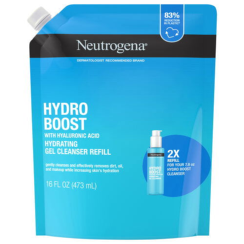 Neutrogena Hydro Boost Hydrating Gel Cleanser Refill with Hyaluronic Acid