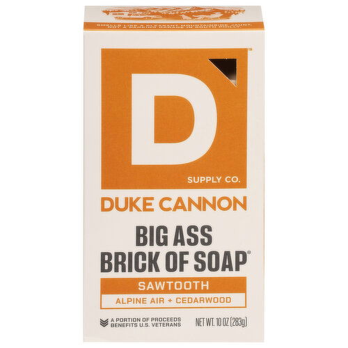 Duke Cannon Supply Co. Brick of Soap, Big Ass, Sawtooth