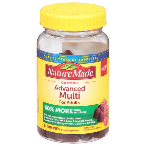 Nature Made Advanced Multi, for Adults, Gummies, Mixed Berry