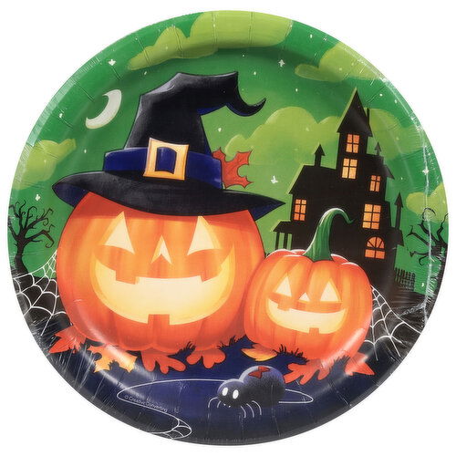 Say Hooray! Premium Strength Perfectly Pumpkin Plates