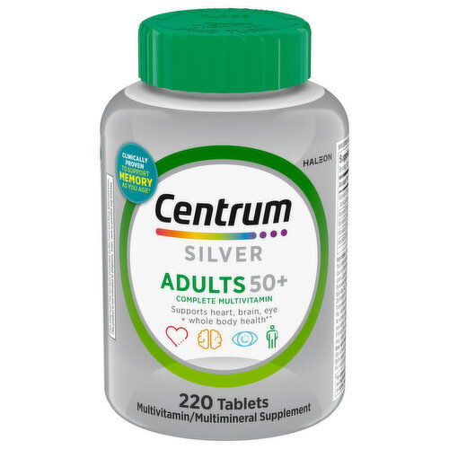 Centrum Silver Complete Multivitamin, Adults 50+, Tablets