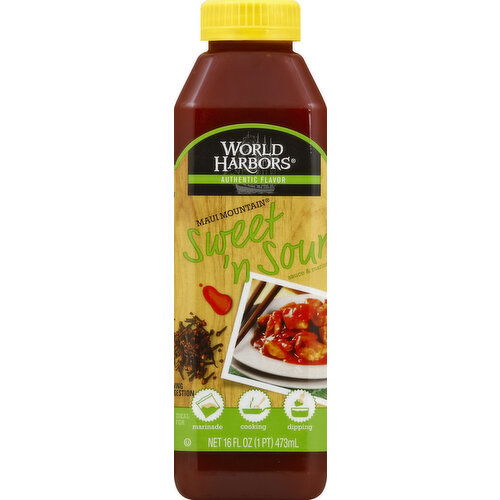 World Harbors Sauce & Marinade, Maui Mountain Sweet 'n Sour