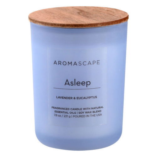 Aromascape Candle, Lavender & Eucalyptus, Asleep