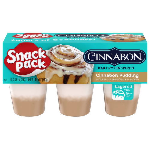 Snack Pack Pudding, Cinnabon