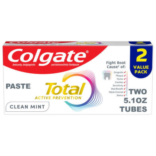 Colgate Total Active Prevention Clean Mint Toothpaste