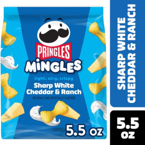 Pringles Mingles Puffed Snacks, Sharp White Cheddar and Ranch