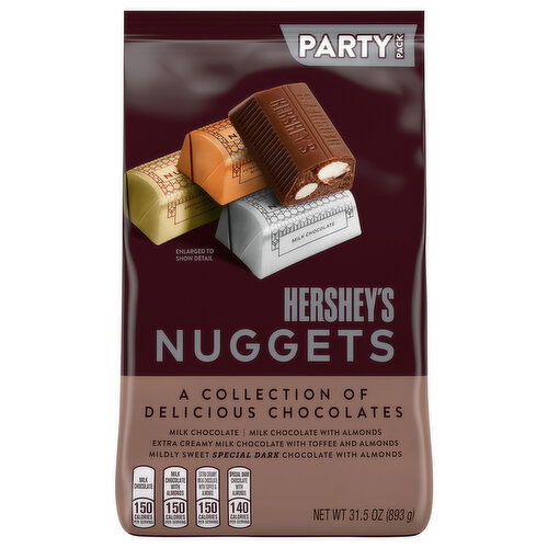 Hershey's A Collection of Delicious Chocolates Assorted Nuggets Party Pack