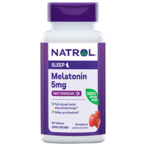 Natrol Melatonin, 5 mg, Sleep, Fast Dissolve, Tablets