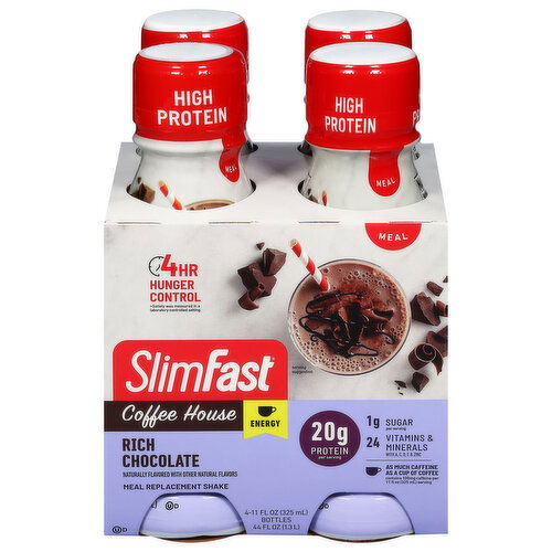 SlimFast Meal Replacement Shake, Rich Chocolate, Coffee House