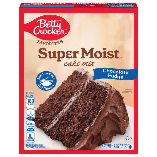 Betty Crocker Super Moist Cake Mix, Chocolate Fudge