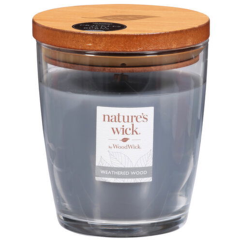 Nature's Wick Candle, Weathered Wood