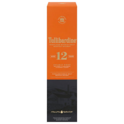 Tullibardine Scotch Whisky, Double Wood, Highland Single Malt