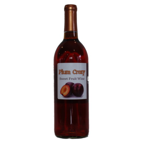 Hawk's Mill Plum Crazy, Sweet Fruit Wine