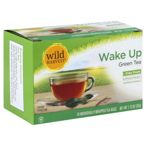 Wild Harvest Green Tea, Wake Up