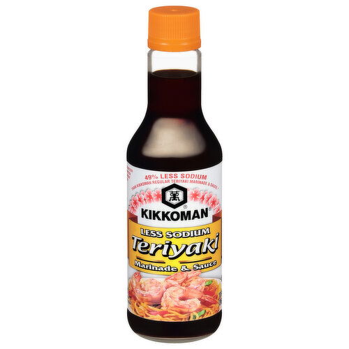 Kikkoman Marinade & Sauce, Less Sodium, Teriyaki