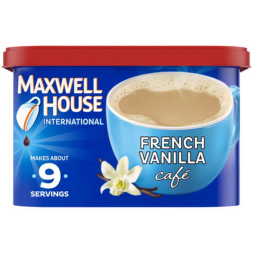 Maxwell House International French Vanilla Cafe-Style Instant Coffee Beverage Mix